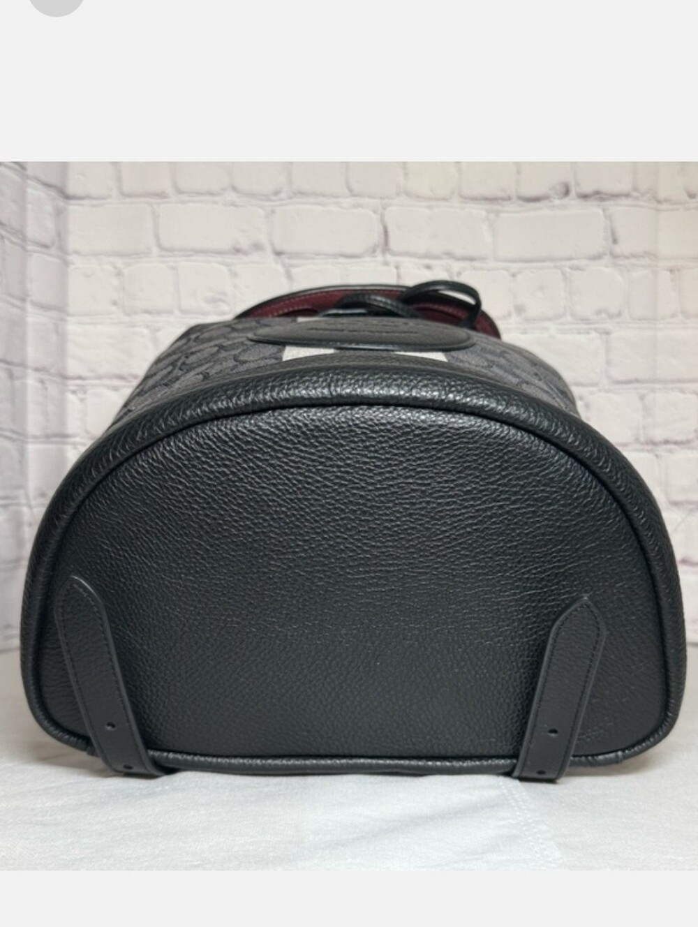 Coach Dempsey Backpack in Signature Jacquard Canvas Pebbled Leather MSRP 450 NWT - Picture 8 of 14